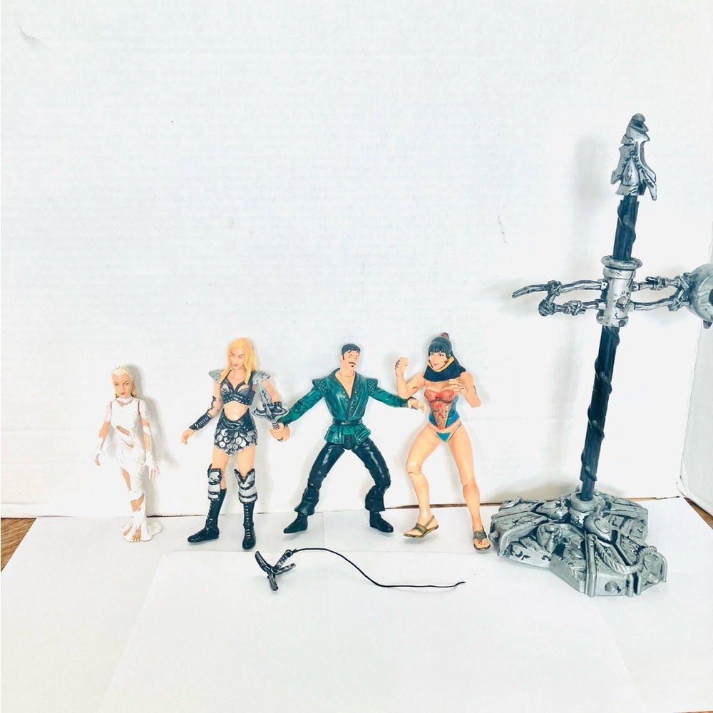 Xena Warrior Princess 1990’s Assorted Figures Lot(4) Minor Wear Read Toy Box 6in